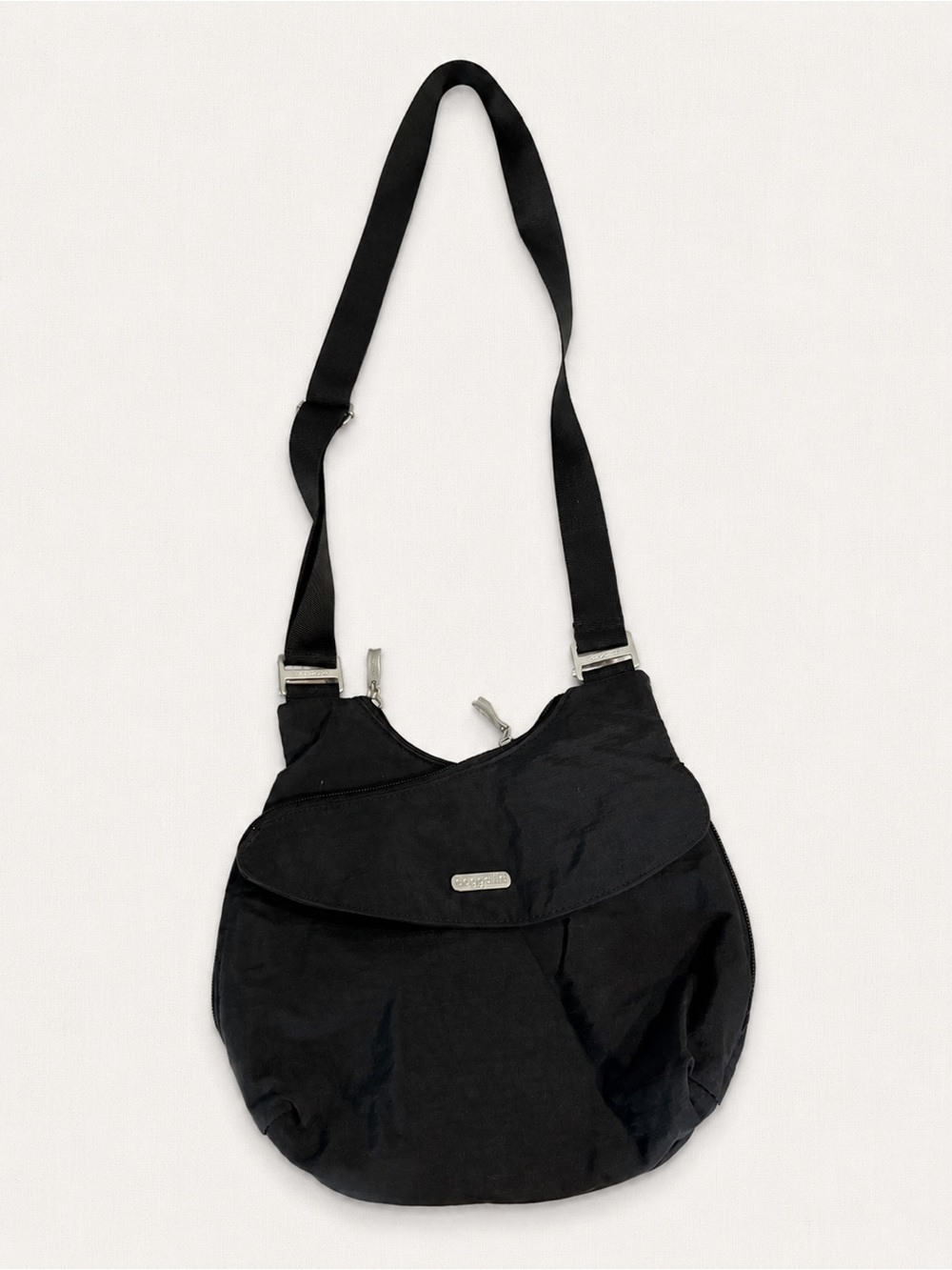 Baggallini Black Nylon Crossbody Bag